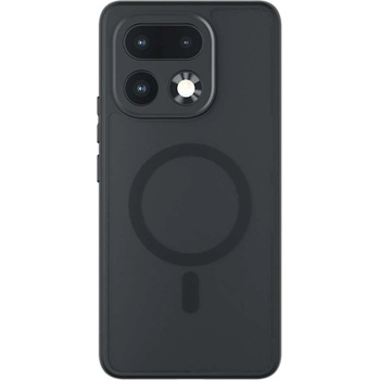 realme Магнитен Калъф за Realme 16 Pro+ 5G - TPU + PC, Матов, Антиотпечатък, Airbag ъгли, 0.5mm Повдигнати Ръбове, Вкл. Протектор - Черен