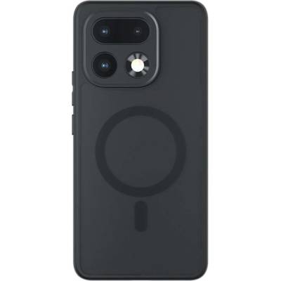 realme Магнитен Калъф за Realme 16 Pro+ 5G - TPU + PC, Матов, Антиотпечатък, Airbag ъгли, 0.5mm Повдигнати Ръбове, Вкл. Протектор - Черен