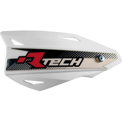RACETECH (RTECH) chrániče páček VERTIGO CROSS/ENDURO barva bílá (s upevněním na řídítka)