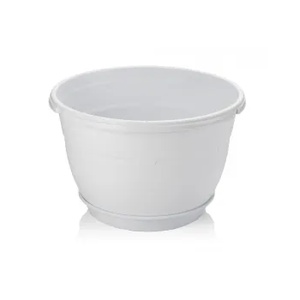 Serinova - Висяща саксия и кука 1.7L бяла (SM01 - 01001) (0150325)