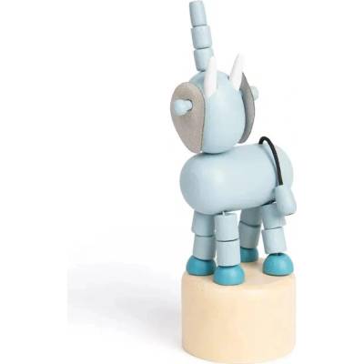 Bigjigs Toys Drevené stláčacie zvieratká Safari Slon