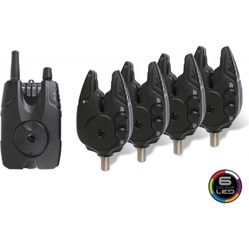 Fox Micron MX Sada Signalizátorů záběrů s příposlechem 4 pruty Černá