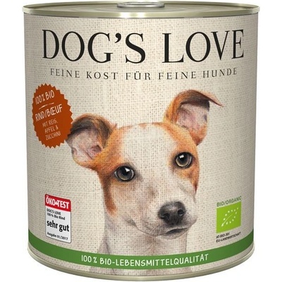 Dog's Love 100 % BIO Organic hovädzie 800 g