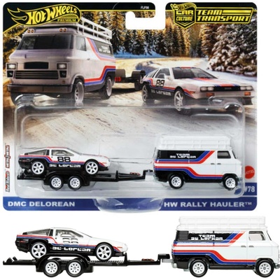 Mattel Hot Wheels Premium Car Culture DMC Deloran a Rally Hauler