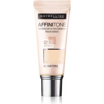 Maybelline new york Affinitone хидратиращ фон дьо тен цвят 02 Light Porcelain 30ml