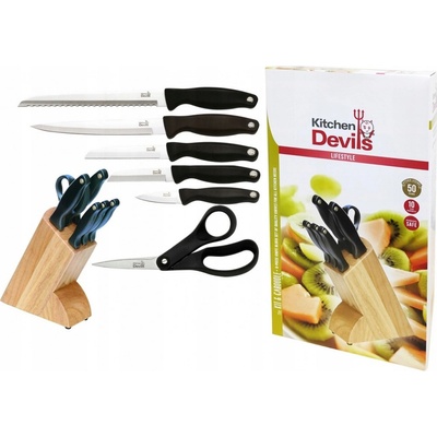 Fiskars Sada nožů v bloku Kitchen Devils 5 ks