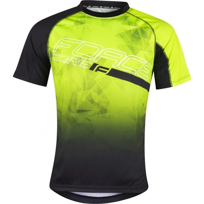 Force Core MTB krátky rukáv fluo/čierna