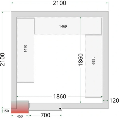 Tefcold CR 210x210x220