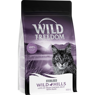 Wild Freedom Adult Wild Hills Sterilised kačacie bez obilnín 0,4 kg