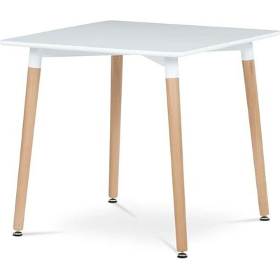 Autronic Jídelní stůl 80 x 80 cm DT-303 WT buk bílá