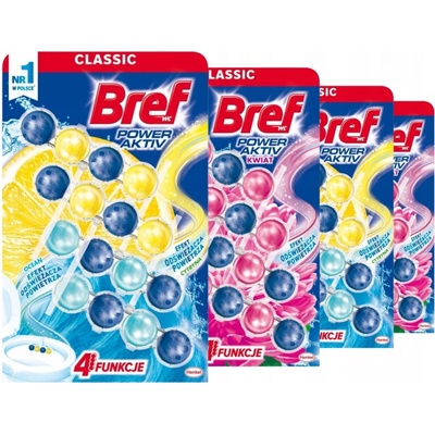 Bref Power Aktiv WC záves guličky Levandula 3 x 50 g