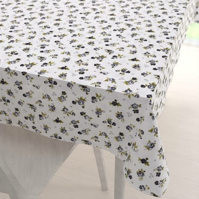 Biante bavlna ubrus Sandra SA-345 Šedé růžičky na bílém 80x120 cm