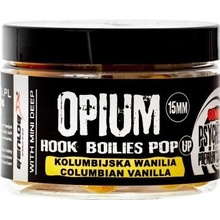 Genlog Opium Hook Boilies Pop Up Kolumbíjská vanilka 15 mm 150 ml