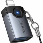 hoco. Адаптер от Lightning мъжко към USB-A женско за Apple устройства с Lightning порт - Hoco Lightning to USB-A OTG Adapter (UA46)