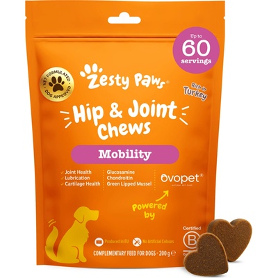 Health & Happiness France Zesty Paws Hip&Joint Chews doplnkové krmivo pre psov 60 ks