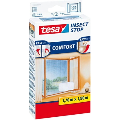 Tesa Insect Stop sieť proti hmyzu COMFORT do okien biela 1,7 × 1,8 m, 55914-00020-00