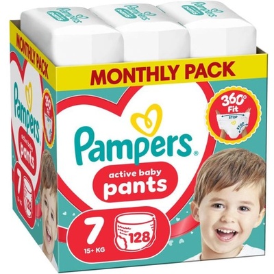 Pampers Гащички Pampers Pants 7 (15+ кг. ) - 128 броя