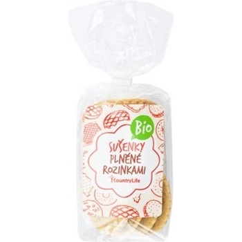COUNTRY LIFE Sušienky plnené hrozienkami BIO 200 g