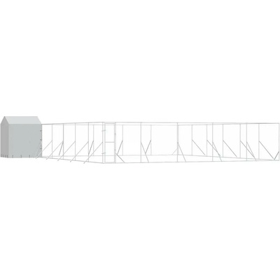 VidaXL Kotec kovová 1200 x 1200 x 250 cm