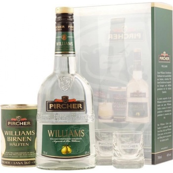 Pircher Williams 40% 0,7 l (dárkové balení 2 sklenice kompot)