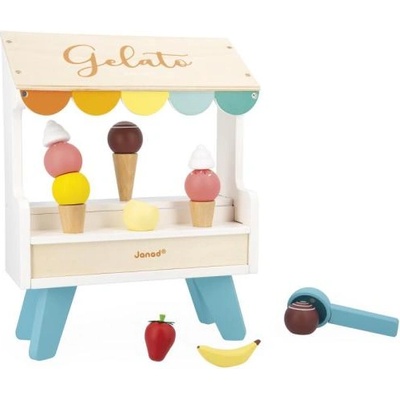 Janod Дървена стойка с магнитен сладолед