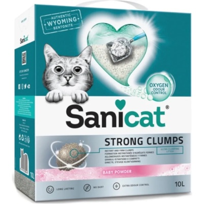 Sanicat 10л Strong Clumps Sanicat, постелка за котешка тоалетна