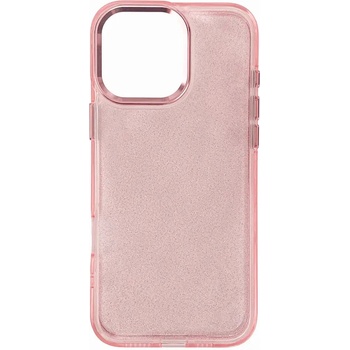 HQWear Кейс Glitter Case за iPhone 16 Pro, розов/брокат (5907769364020)