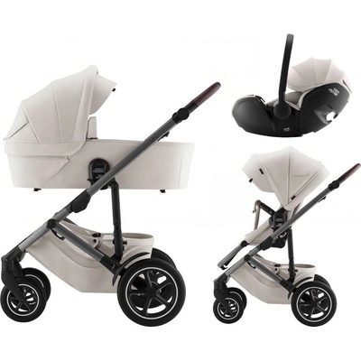 BRITAX Set Smile 5Z + korba + autosedačka Baby-Safe PRO Lux 2025 Soft Taupe