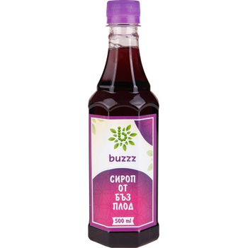 Buzzz Сироп от плод на черен бъз Buzzz, 500 мл (201-3806615107564)