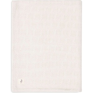 Jollein Бебешко одеяло Jollein - Grain Knit, 100 x 150 cm, Oatmeal/Velvet (560526) - baby