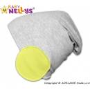 Baby Nellys Bavlněná čepiče Bubble lemon