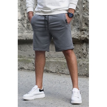 Madmext Мъжки шорти - Антрацит 301910 (301910_Сив)