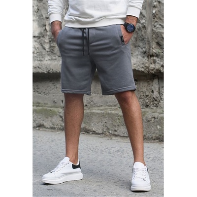 Madmext Мъжки шорти - Антрацит 301910 (301910_Сив)