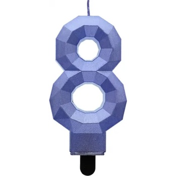 Godan Диамантена метална свещ - синя 8