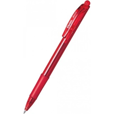 Pentel Автоматична химикалка Pentel BK417, червен цвят на писане, 0.7 mm, червен, цената е за 1бр. (продава се в опаковка от 12бр. ) (OK26829)