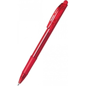 Pentel Автоматична химикалка Pentel BK417, червен цвят на писане, 0.7 mm, червен, цената е за 1бр. (продава се в опаковка от 12бр. ) (OK26829)