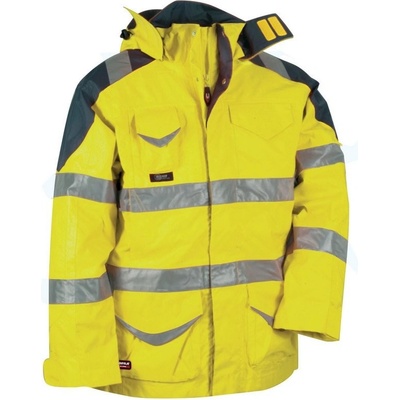 Cofra reflexná zimna pracovná parka PROTECTION reflexná žltá