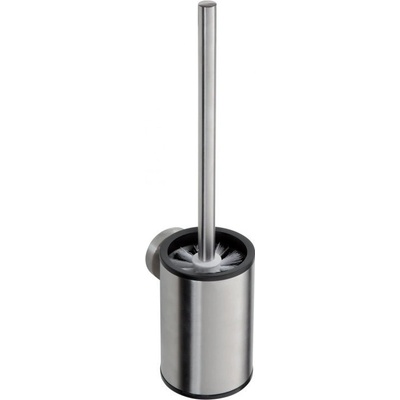 Bemeta NEO WC štětka, válcová malá, černý kartáč, broušená nerez (102313079)