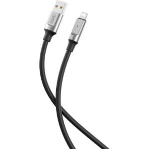 XO iPhone 14 Plus / 14 Pro Max / 14 Pro XO NB251 кабел за данни USB - Lightning, 100 см, ЧЕРЕН (XO-NB251 B)
