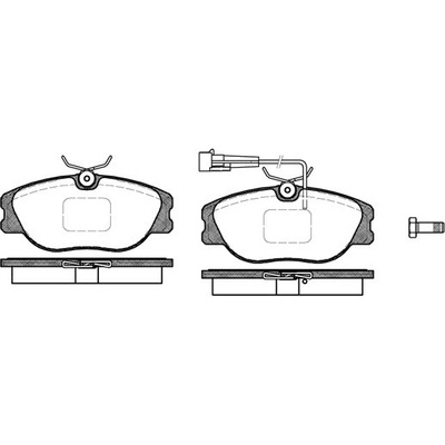 Sada brzdových platničiek kotúčovej brzdy REMSA 0305.31