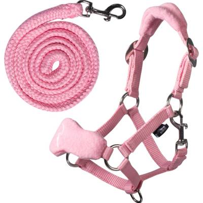 Ohlávka a vodítko HKM pro Hobby horse Barva: Růžová
