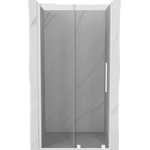 Mexen Velar L раздвижна душ врата 110 cm, прозрачна, бяла - 871-110-003-01-20 (871-110-003-01-20)