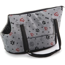 JK ANIMALS Taška Grey LUX M 50 x 30 x 31 cm
