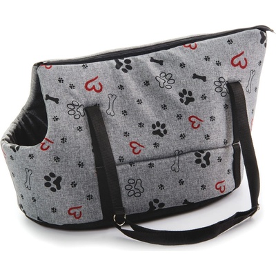 JK ANIMALS Taška Grey LUX M 50 x 30 x 31 cm