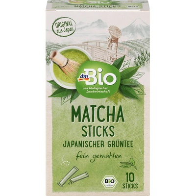dmBio bio čaj Matcha sticks 10 x 2 g