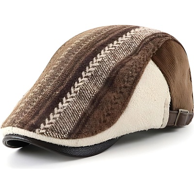 HARAHU Мъжка беретка el-26054 - Кафява kp26054