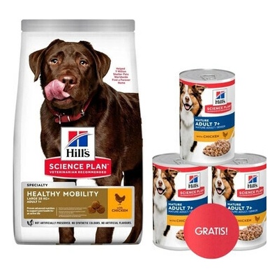 HILL'S Science Plan Canine Adult Healthy Mobility Large breed Chicken velkých plemen pro podporu kloubů 14 kg