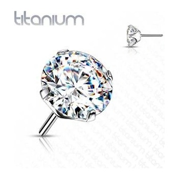 Šperky4U kamínek k PUSH IN piercingu titan TIT1148C-020