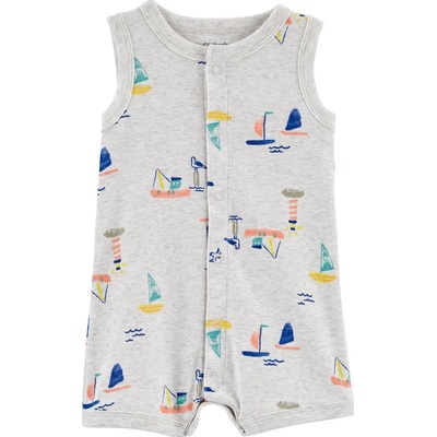 CARTER'S Overal letní Grey Boats kluk