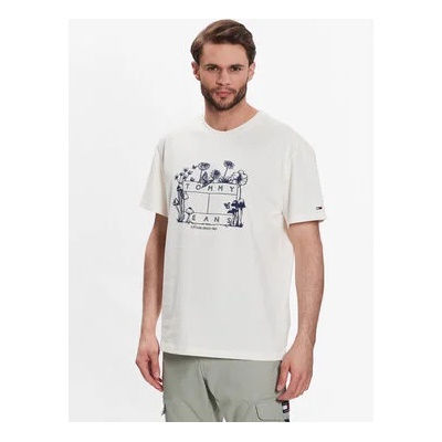 Tommy Jeans Тишърт Homegrown DM0DM16235 Екрю Relaxed Fit (Homegrown DM0DM16235)